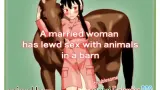 A married woman has lewd sex with animals in a barn cover